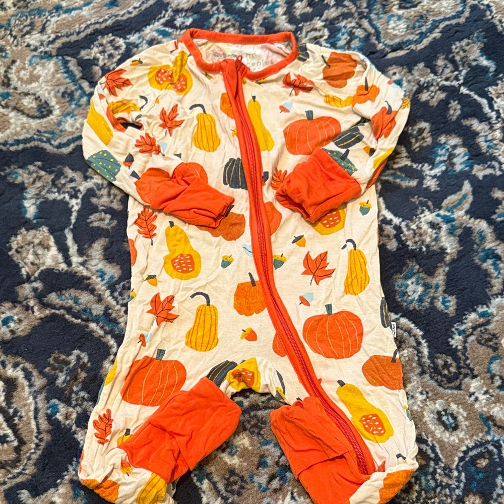 Little Sleepies Pumpkin and Gourd Zip Pajamas